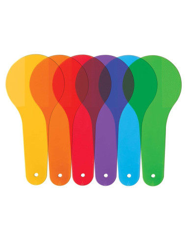 6 Paletas de Color Transparentes Junfamilee para Educación Artística