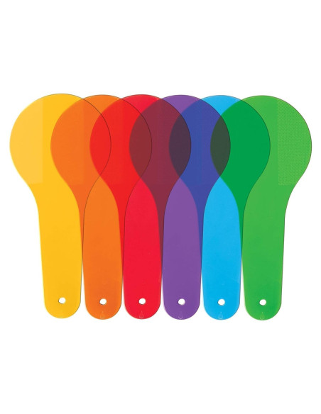 6 Paletas de Color Transparentes Junfamilee para Educación Artística