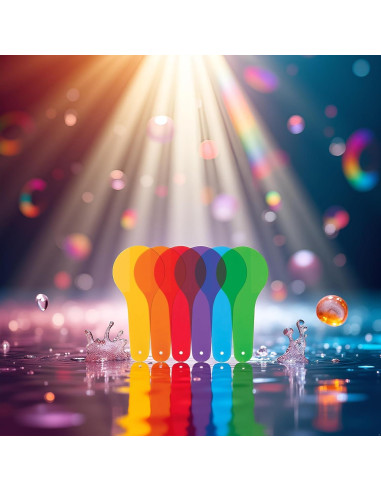 6 Paletas de Color Transparentes Junfamilee para Educación Artística