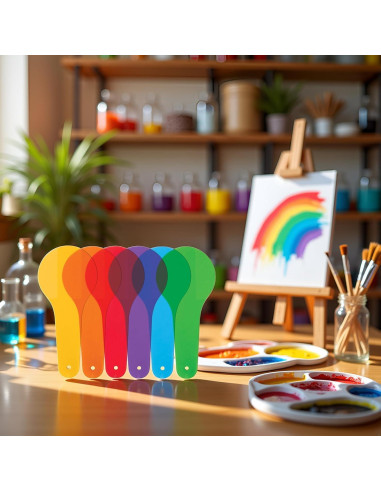 6 Paletas de Color Transparentes Junfamilee para Educación Artística