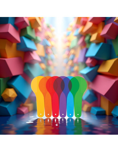 6 Paletas de Color Transparentes Junfamilee para Educación Artística