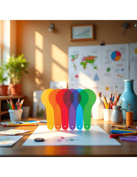 6 Paletas de Color Transparentes Junfamilee para Educación Artística