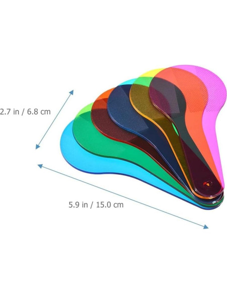 6 Paletas de Color Transparentes Junfamilee para Educación Artística