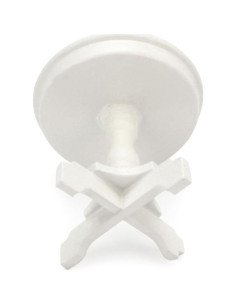 Mesa de Té Miniatura Cutemini 1:12 Madera Blanca 5x5.5 cm 2