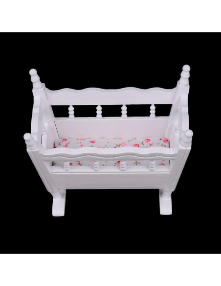 Cuna de Muñeca de Madera EatingBiting 1:12 Accesorios DIY