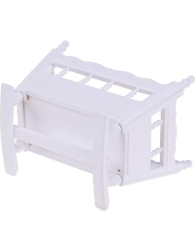 Cuna de Muñeca de Madera EatingBiting 1:12 Accesorios DIY