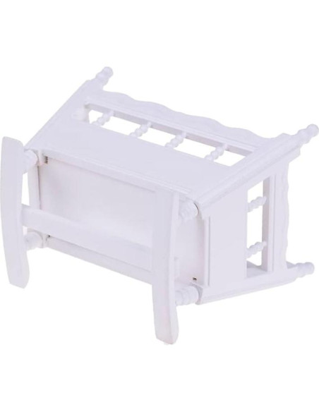 Cuna de Muñeca de Madera EatingBiting 1:12 Accesorios DIY