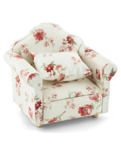 Sillón Miniatura de Madera AUEAR 1:12 con Almohada