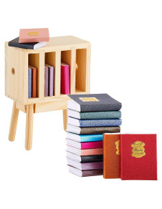 Mini Libros en Miniatura Skylety 13 Piezas Decoración Casa de Muñecas