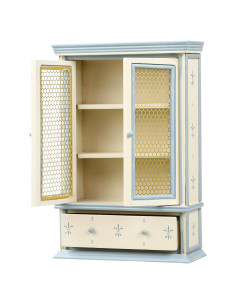 Mini Estantería de Madera NUOBESTY para Casa de Muñecas 14x10cm