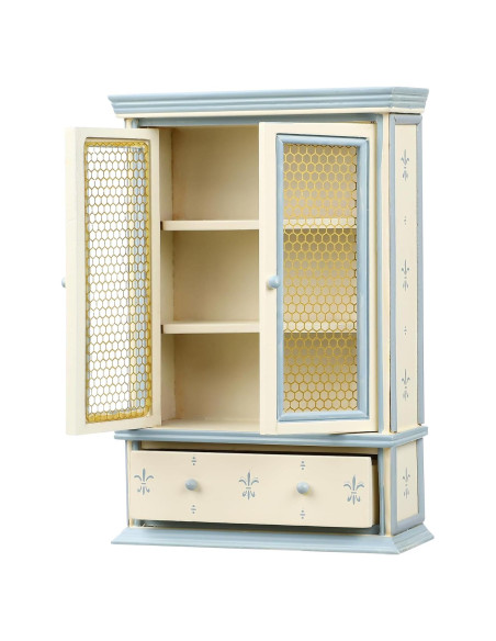 Mini Estantería de Madera NUOBESTY para Casa de Muñecas 14x10cm