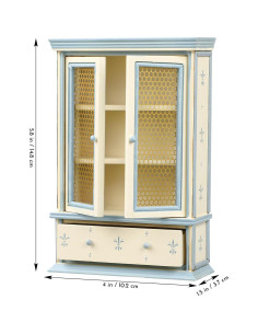 Mini Estantería de Madera NUOBESTY para Casa de Muñecas 14x10cm 2