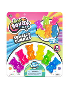 Topper de Lápiz JA-RU Mini Ositos Squishy - 6 Unidades