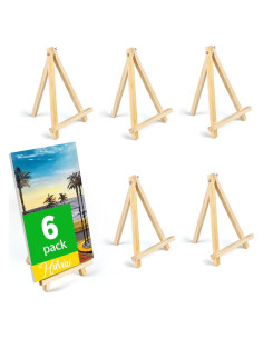 Caballetes de Madera Hdviai 6PCS 24x16cm para Pintura