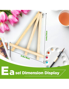 Caballetes de Madera Hdviai 6PCS 24x16cm para Pintura 2