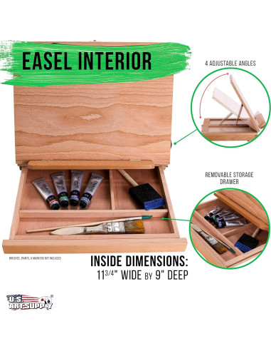 Caballete de Madera Ajustable Suministro de Arte 1.13 kg