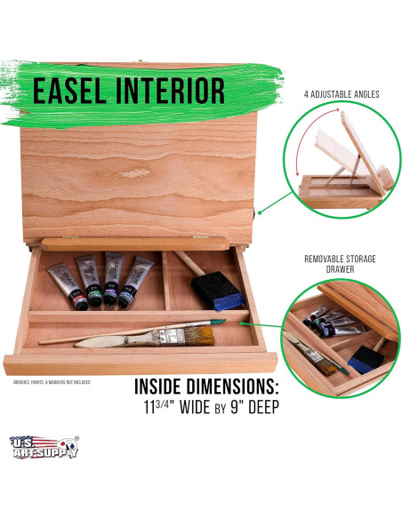 Caballete de Madera Ajustable Suministro de Arte 1.13 kg