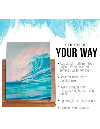 Caballete de Madera Ajustable Suministro de Arte 1.13 kg