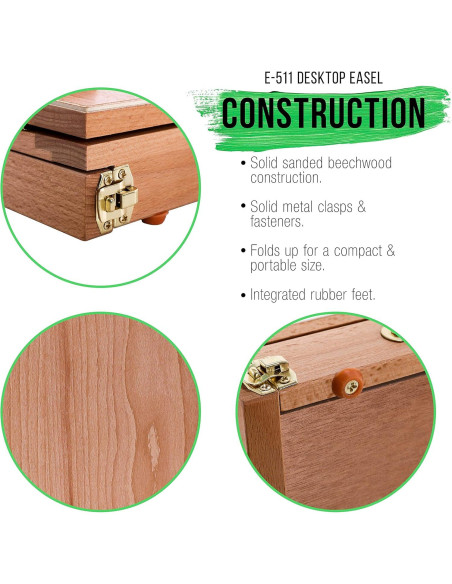 Caballete de Madera Ajustable Suministro de Arte 1.13 kg