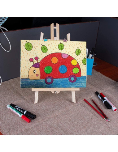 Caballete de Madera HXSEMAYIG 30 cm para Arte y Manualidades