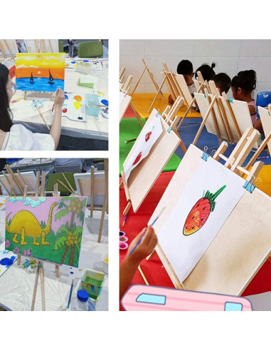 Caballete de Madera HXSEMAYIG 30 cm para Arte y Manualidades