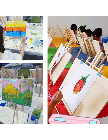 Caballete de Madera HXSEMAYIG 30 cm para Arte y Manualidades