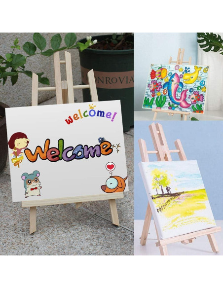 Caballete de Madera HXSEMAYIG 30 cm para Arte y Manualidades