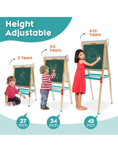 Caballete de Arte Maycoly Ajustable para Niños con Accesorios