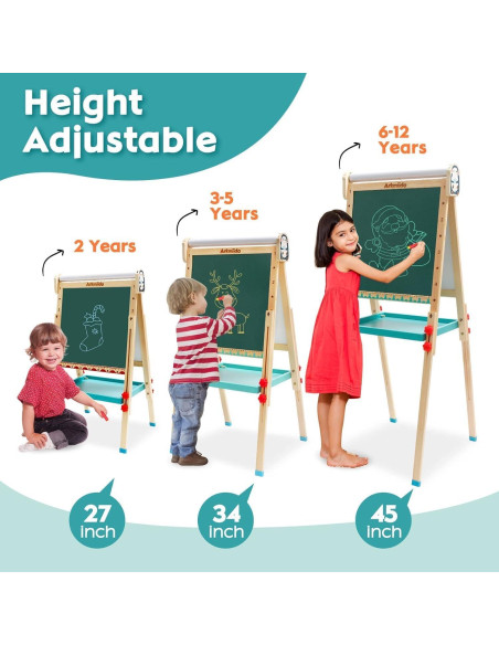 Caballete de Arte Maycoly Ajustable para Niños con Accesorios