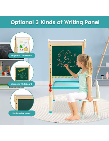 Caballete de Arte Maycoly Ajustable para Niños con Accesorios