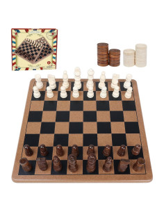 Juego de Ajedrez Magnético de Madera GOTHINK 38x38cm Plegable