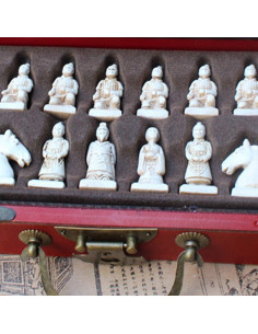 Juego de Ajedrez Chino Vintage BlingGlow 32 Piezas Resina 2