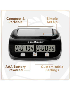 Conjunto de Ajedrez Magnético de Madera 38 cm Chess Armory 2