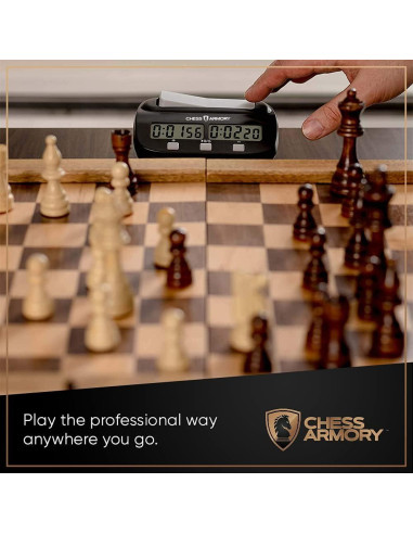 Conjunto de Ajedrez Magnético de Madera 38 cm Chess Armory