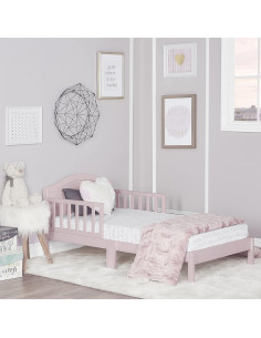 Cama para Niños Pequeños Dream On Me Sydney Rosa 135x74 cm 2