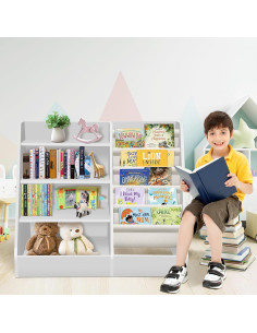 Estantería Montessori Royxen Sling de Capa 94x81 cm Gris 2