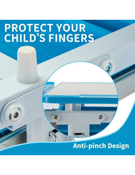 Conjunto de Escritorio y Silla Diroan Azul Ergonómico Ajustable