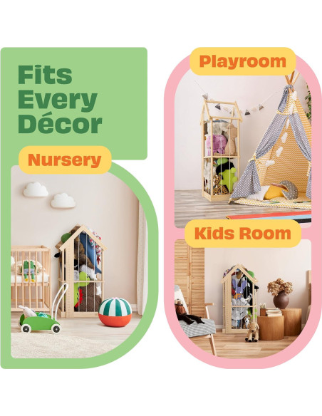 Jaula de Almacenamiento de Peluches ToAIBrands Pequeña 90 cm