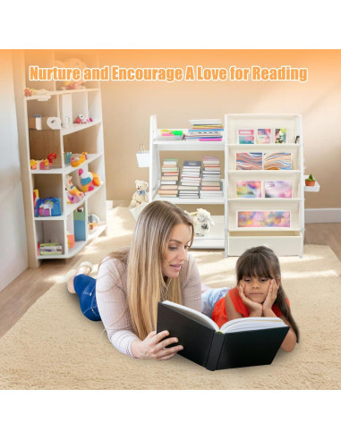 Estante Montessori IEMIEBSHA para Libros y Juguetes 3 Niveles