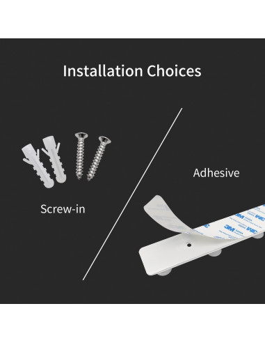 Perchero de Pared AJLTPA Blanco con 4 Ganchos de Acero Inoxidable