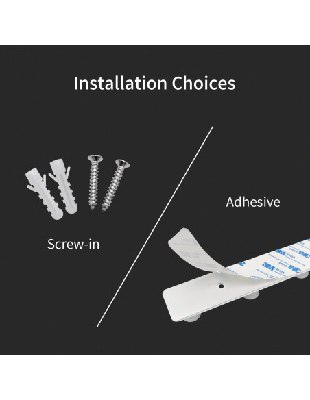 Perchero de Pared AJLTPA Blanco con 4 Ganchos de Acero Inoxidable