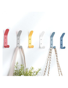 Ganchos de Pared Decorativos Leinuosen 6 Piezas Coloridos