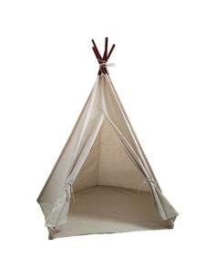 Tienda Tipi Grande de Lona Miyaya 121.9x121.9x139.7 cm