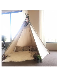 Tienda Teepee Grande RONGFA para Adultos y Niños 130x180cm