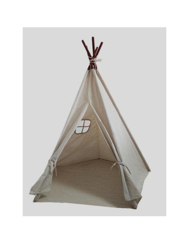Tienda Tipi Grande de Lona Miyaya 121.9x121.9x139.7 cm