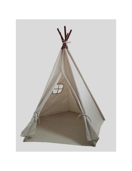 Tienda Tipi Grande de Lona Miyaya 121.9x121.9x139.7 cm