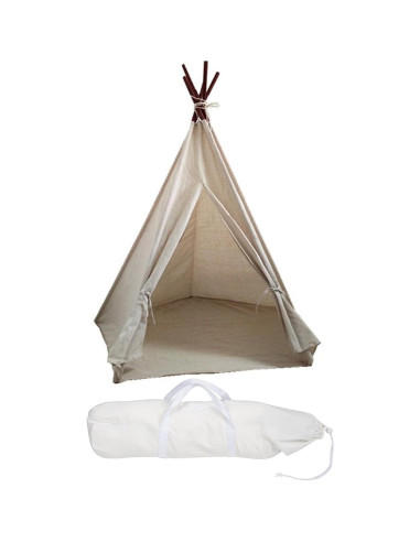 Tienda Tipi Grande de Lona Miyaya 121.9x121.9x139.7 cm