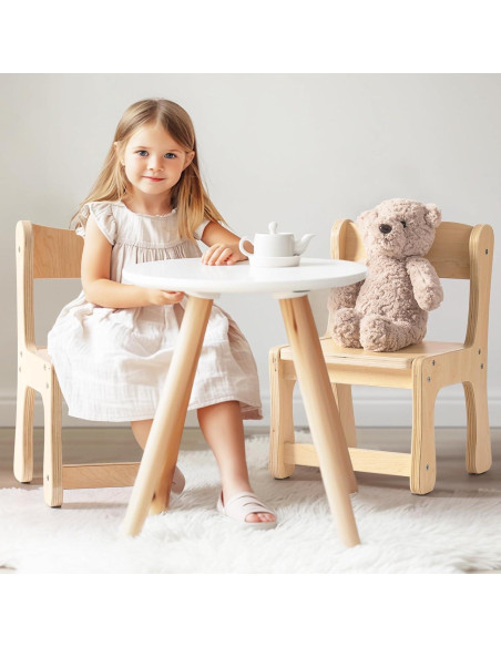 Silla de Madera para Niños ROBUD - Juego de 2, 113.4 kg