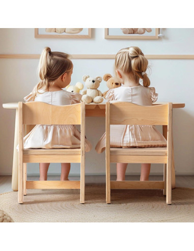 Silla de Madera para Niños ROBUD - Juego de 2, 113.4 kg