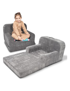Sofá Parchalounger para Niños 2-en-1 Gris - Silla y Cama